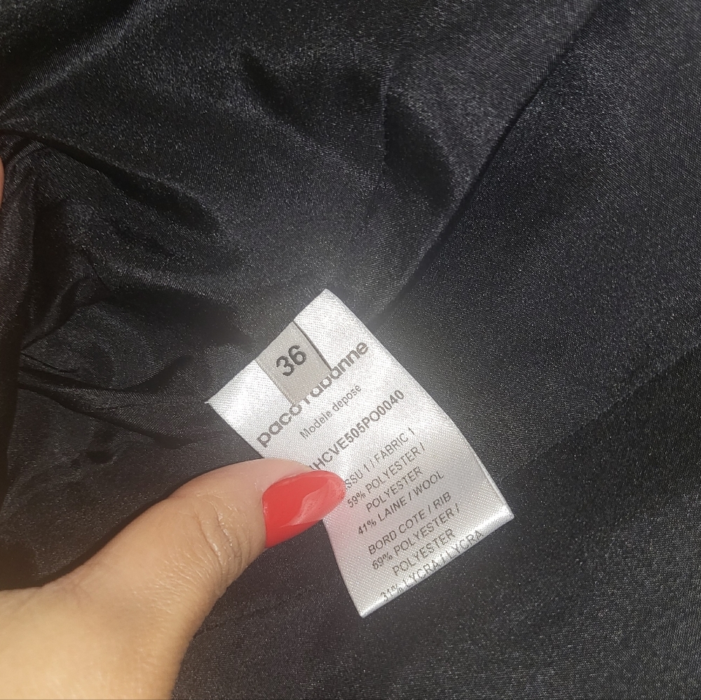 1. NWT PACO RABANNE BIKER JACKET SIZE 36 / SMALL - Picture 9 of 14